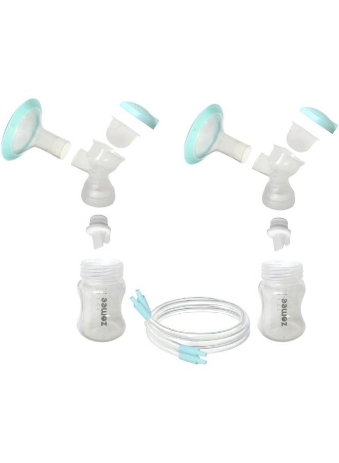 Zomee Breast Shield Kit Replacement Set (Double Pumping Set) Size 24mm - Image 1