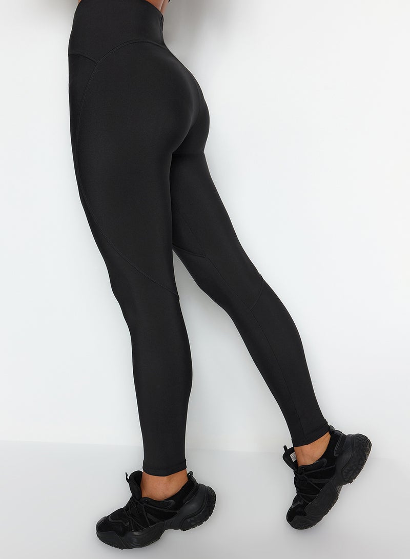 trendyol Black Recovery Full Length Knitted Sports Leggings TWOSS21TA0023 - Image 2