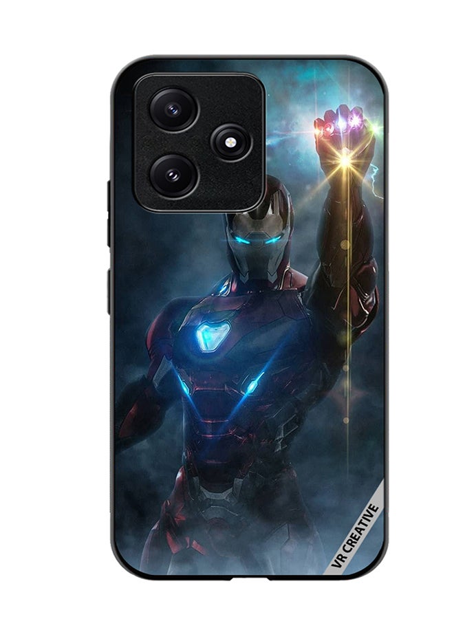 VR CREATIVE Protective Case Cover For Xiaomi Poco M6 Pro 5G Ironman Design Multicolour - Image 1