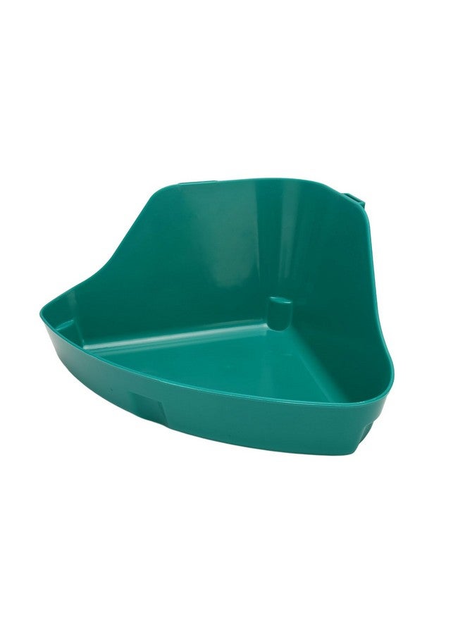 Fockety Corner Litter Pan for Ferrets, Rabbits, Rats, Guinea Pigs and Other Small Animals, Splash Proof Triangle Potty Trainer Corner Litter Bedding Box for Baby Rabbit, Chinchillas (M) - Image 1