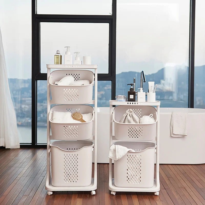 Y&D Dirty Clothes Woven Storage Basket - Laundry Hamper & Doll Storage Baskets for Appliances-Laundry Baskets - Image 3