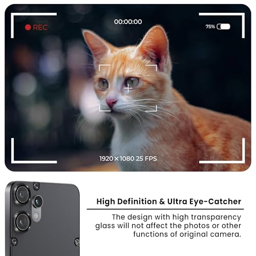 FIRST MART Camera Lens Protectors for Nothing CMF 2 Pro (6.77 Inches) Tough HD Individual Aluminum Alloy Lens Ring Cover, Scratch Resistant, Thin Lens Protection| Black, 1 Pack - Image 4