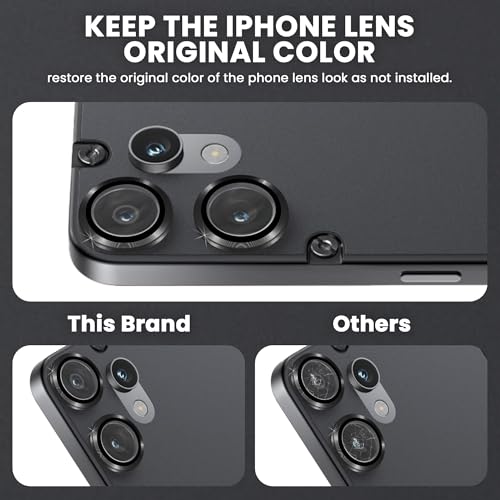 FIRST MART Camera Lens Protectors for Nothing CMF 2 Pro (6.77 Inches) Tough HD Individual Aluminum Alloy Lens Ring Cover, Scratch Resistant, Thin Lens Protection| Black, 1 Pack - Image 3