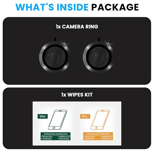 FIRST MART Camera Lens Protectors for Nothing CMF 2 Pro (6.77 Inches) Tough HD Individual Aluminum Alloy Lens Ring Cover, Scratch Resistant, Thin Lens Protection| Black, 1 Pack - Image 5