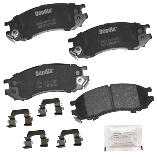 Bendix Priority1 CFC507 Ceramic Front Brake Pads for Saturn SC 1992-1991, SC1 2002-1993, SC2 2002-1993, SL 2002-1991, SL1 2002-1991, SL2 2002-1991, SW1 1999-1993, SW2 2001-1993 - Image 1