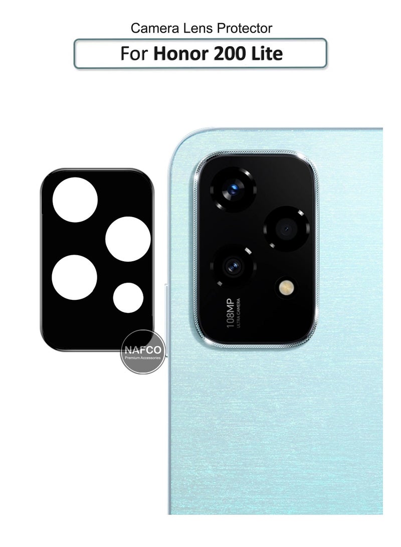 NAFCO Honor 200 Lite - Camera Lens Protector, 9H Tempered Glass, Anti-Scratch, Case Friendly, Does Not Affect Night Shots, HD Clear - Image 1