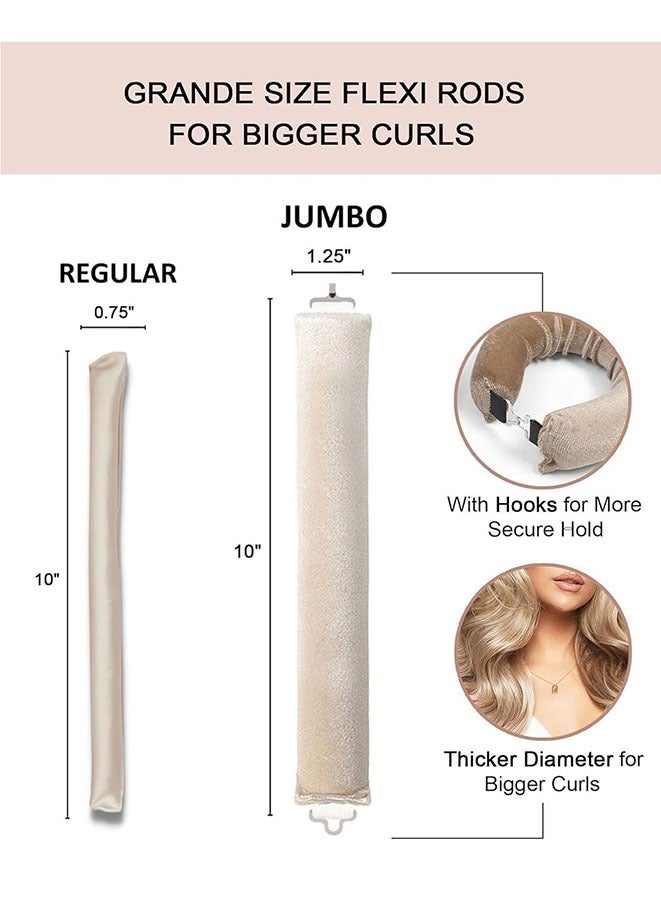 FASHION MANIA Heatless Hair Curlers for Long Hair Overnight Wavy Hair Curlers Blowout Rods Heatless Curls Curling Headband No Heat Hair Rollers for Long Hair Volume Blow Out Women Hair Waver Tool - Image 3