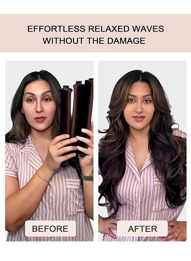 FASHION MANIA Heatless Hair Curlers for Long Hair Overnight Wavy Hair Curlers Blowout Rods Heatless Curls Curling Headband No Heat Hair Rollers for Long Hair Volume Blow Out Women Hair Waver Tool - Image 4