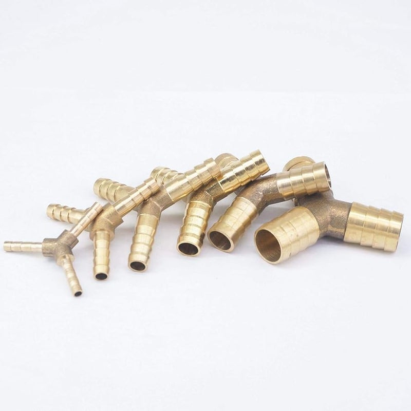 قطعتان من وصلات خرطوم Y من النحاس 3 اتجاهات 10 مم قطر داخلي 1 ميجا باسكال سباكة - Image 4