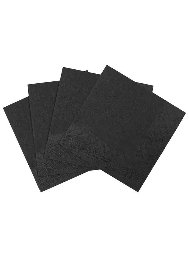 150 Count Black Cocktail Napkins 2 Ply 5x5 Inches Folded For Wedding Party Events - Image 3