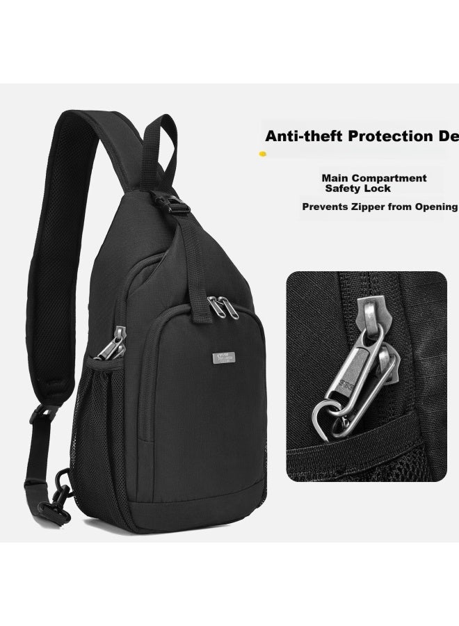 Alpint Mountain Elmont Crossbody Bag Casual Shoulder Bag Multifunctional Commuter Large Capacity Chest Bag Travel Hiking Backpack - Image 2