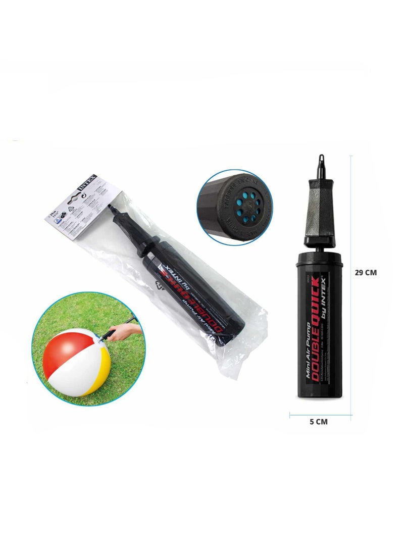 INTEX Double Quick Mini Hand Pump Black