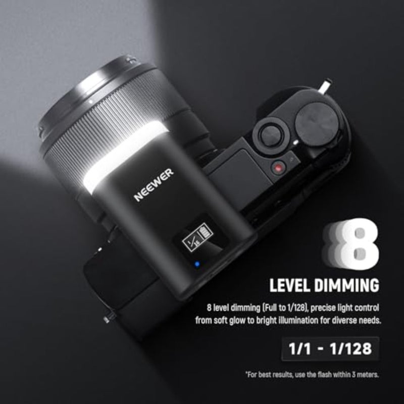 فلاش كاميرا صغير أساسيات، 5600K ملء الضوء مع شاشة LCD، متوافق مع كاميرات Canon Fujifilm Sony Nikon DSLR الرقمية القياسية للأحذية الساخنة للتصوير الفوتوغرافي في الاستوديو والإضاءة - Image 5
