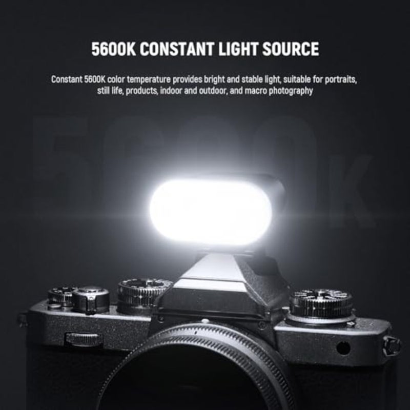 فلاش كاميرا صغير أساسيات، 5600K ملء الضوء مع شاشة LCD، متوافق مع كاميرات Canon Fujifilm Sony Nikon DSLR الرقمية القياسية للأحذية الساخنة للتصوير الفوتوغرافي في الاستوديو والإضاءة - Image 4