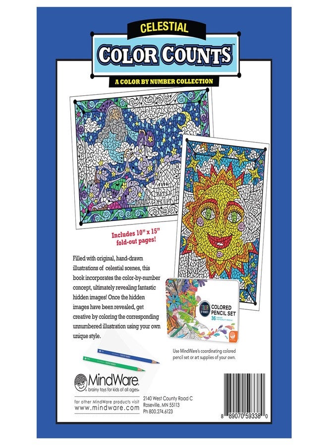 Mindware مايندوير لون حسب الرقم عد الألوان (سماوي) - Image 2