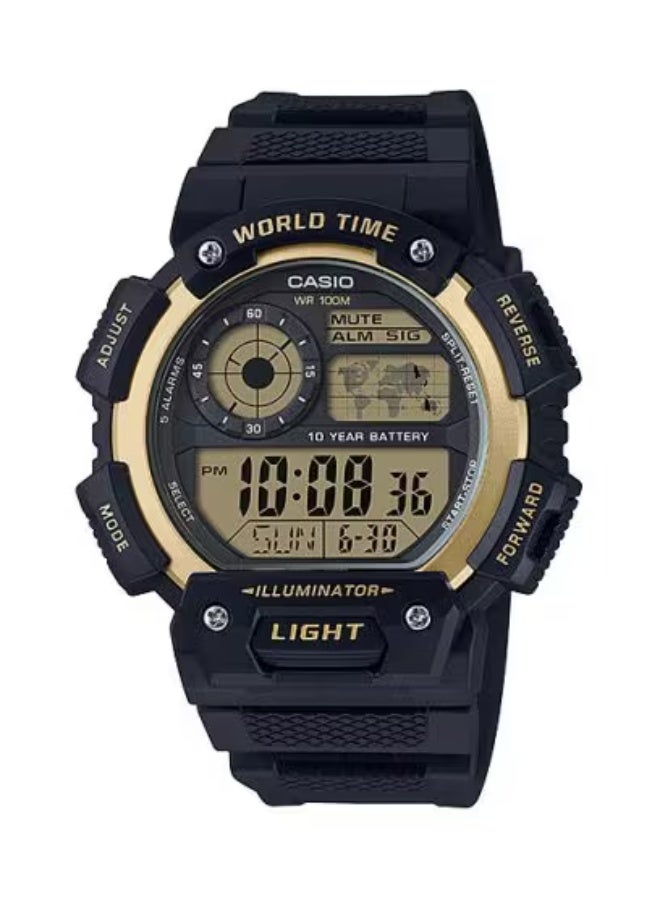 ساعة رياضية رقمية رجالية AE-1400WH-9AVDF - 51 مم - أسود