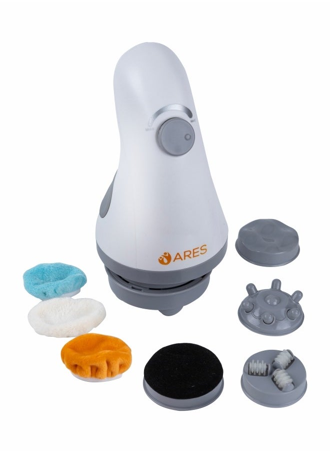 ARES uSlim Cellulite Remover 4 Massage Heads, 3 Washable Pads, Vibration Speed 600-3000 RPM for Cellulite Reduction And Skin Firming  - Image 1