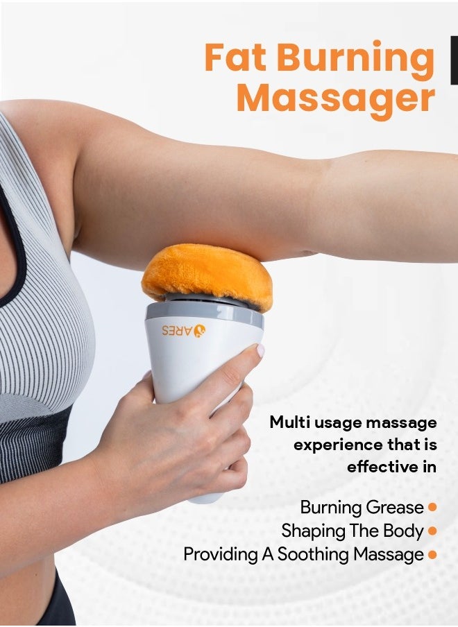 ARES uSlim Cellulite Remover 4 Massage Heads, 3 Washable Pads, Vibration Speed 600-3000 RPM for Cellulite Reduction And Skin Firming  - Image 2