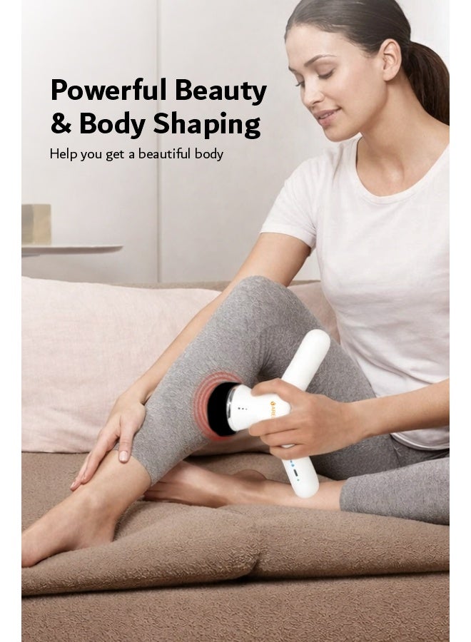 ARES uSlim Cellulite Remover 4 Massage Heads, 3 Washable Pads, Vibration Speed 600-3000 RPM for Cellulite Reduction And Skin Firming - Image 4