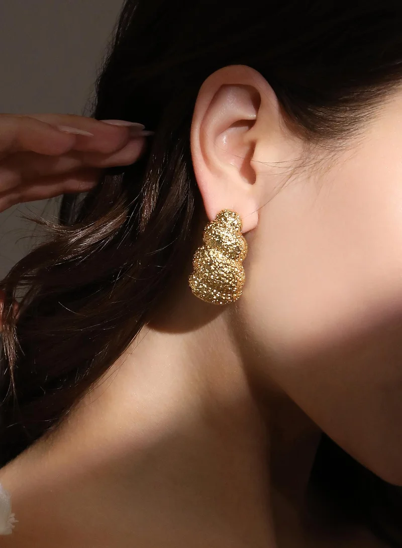 Sohi  Sculpted Textured Earrings for Women | Best Price UAE