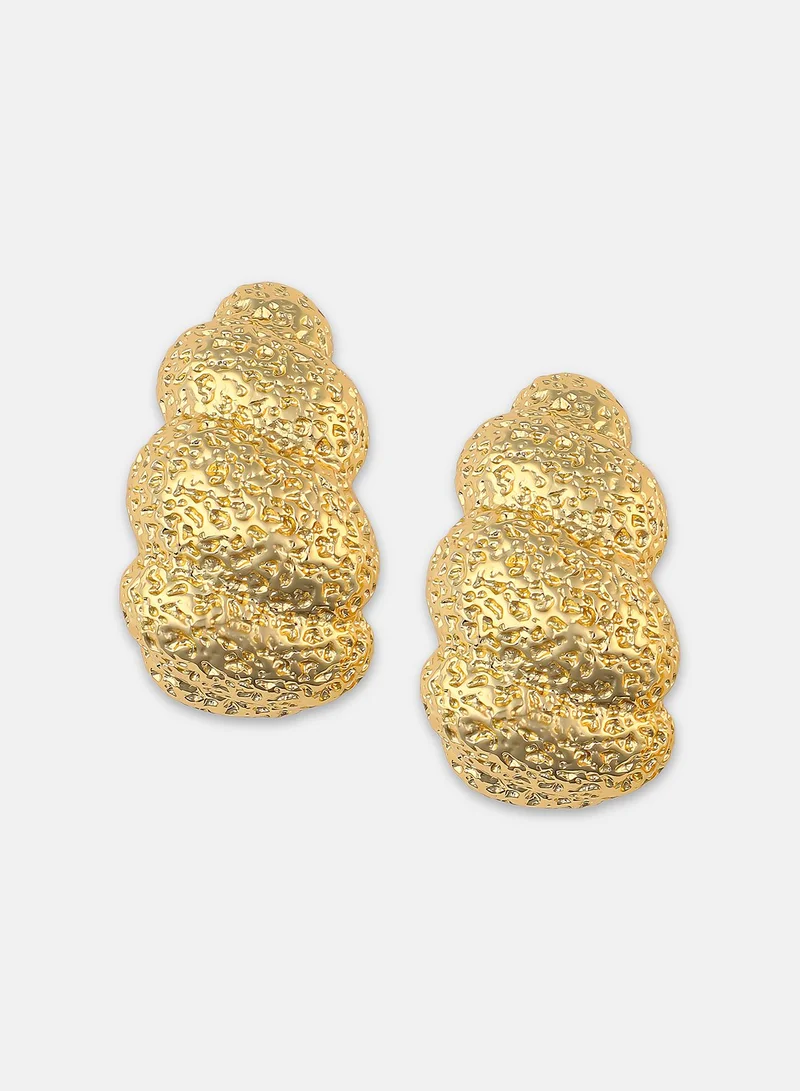 Sohi  Sculpted Textured Earrings for Women | Best Price UAE