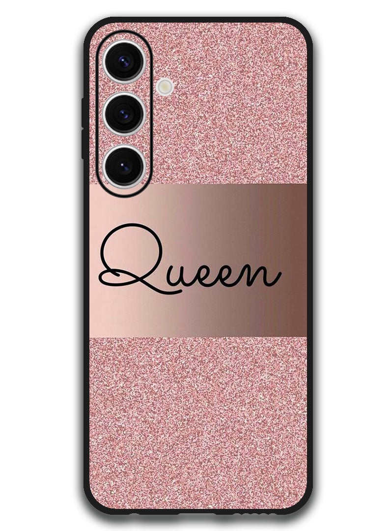 Theodor Protective Case Anti Scratch Shock Proof Bumper Cover For Samsung Galaxy S24 FE Queen Glitters - Image 1