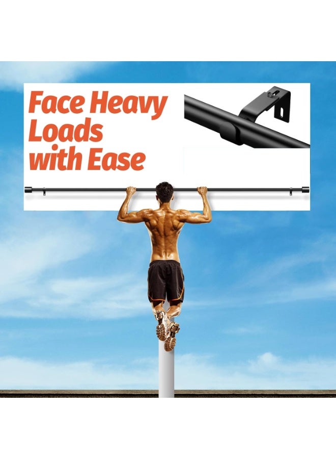 والالا ستارة دش معدني من الفولاذ المقاوم للصدأ قابل للتمديد، ستارة دش زنبركي التوتر، عمود ستارة تلسكوبي للشد، حاجز ملابس قابل للتعديل من 80 إلى 300 سم - Image 3