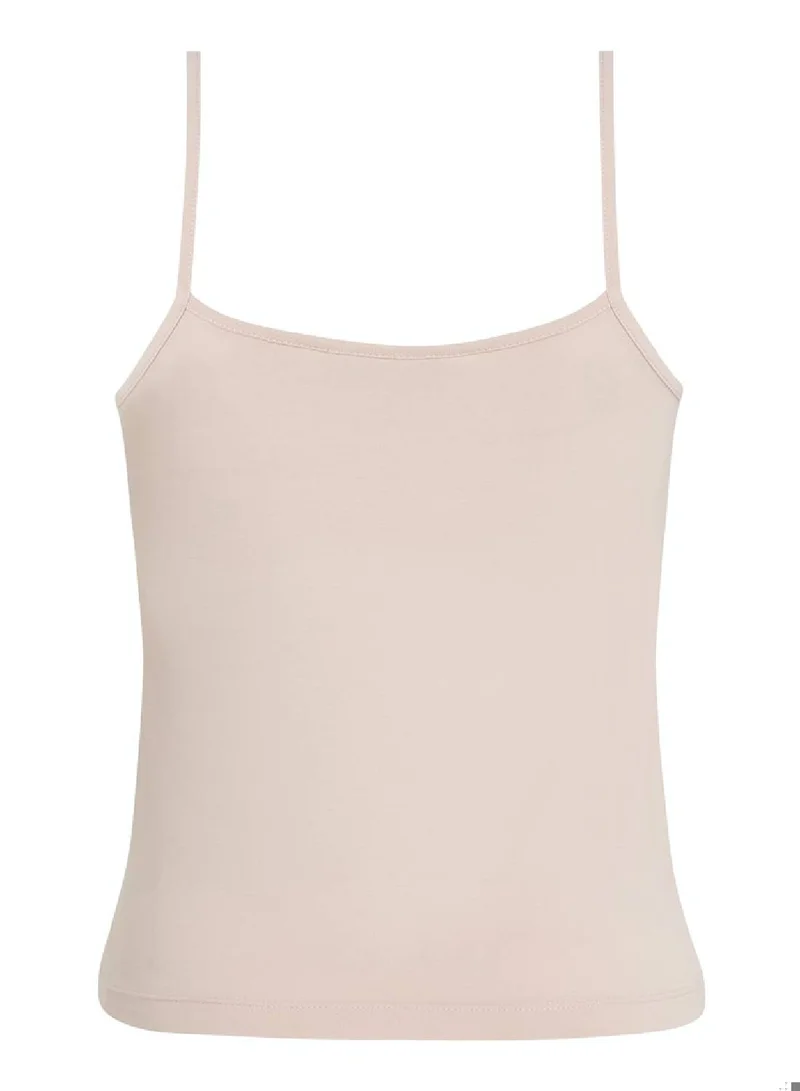 Calvin Klein Jeans Women's Slim Monogram Cami Top -  cotton stretch jersey, Pink