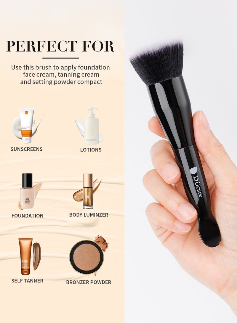 دي يو كير فرشاة كابوكي مزدوجة الوظائف - أداة احترافية للسوائل والكريمات والبودرة - Image 5