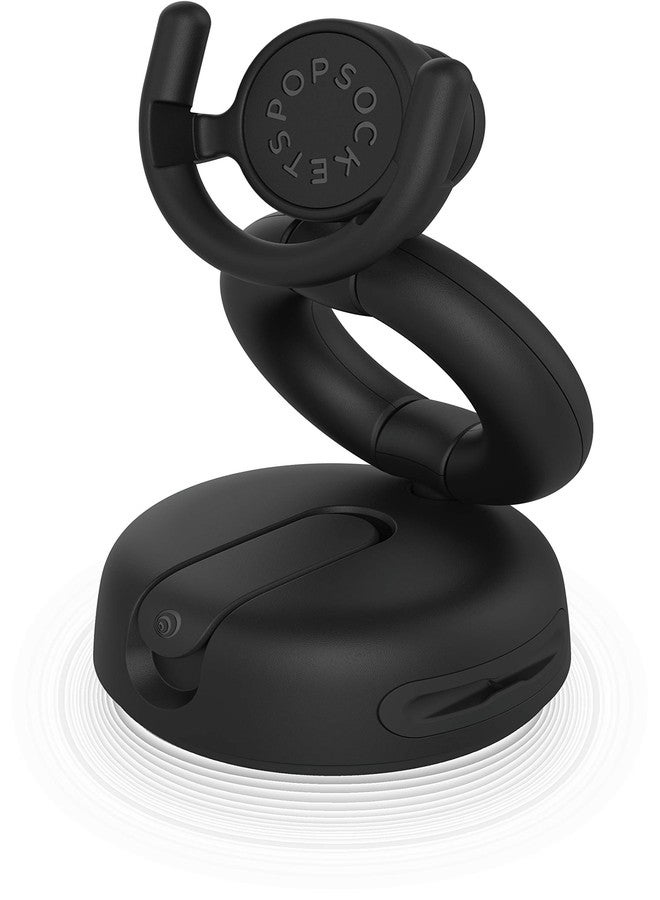 PopSockets Multi- Use Phone Mount Dash Mount, Windshield Phone Mount, and Phone Mount for Desk - Black - Image 1