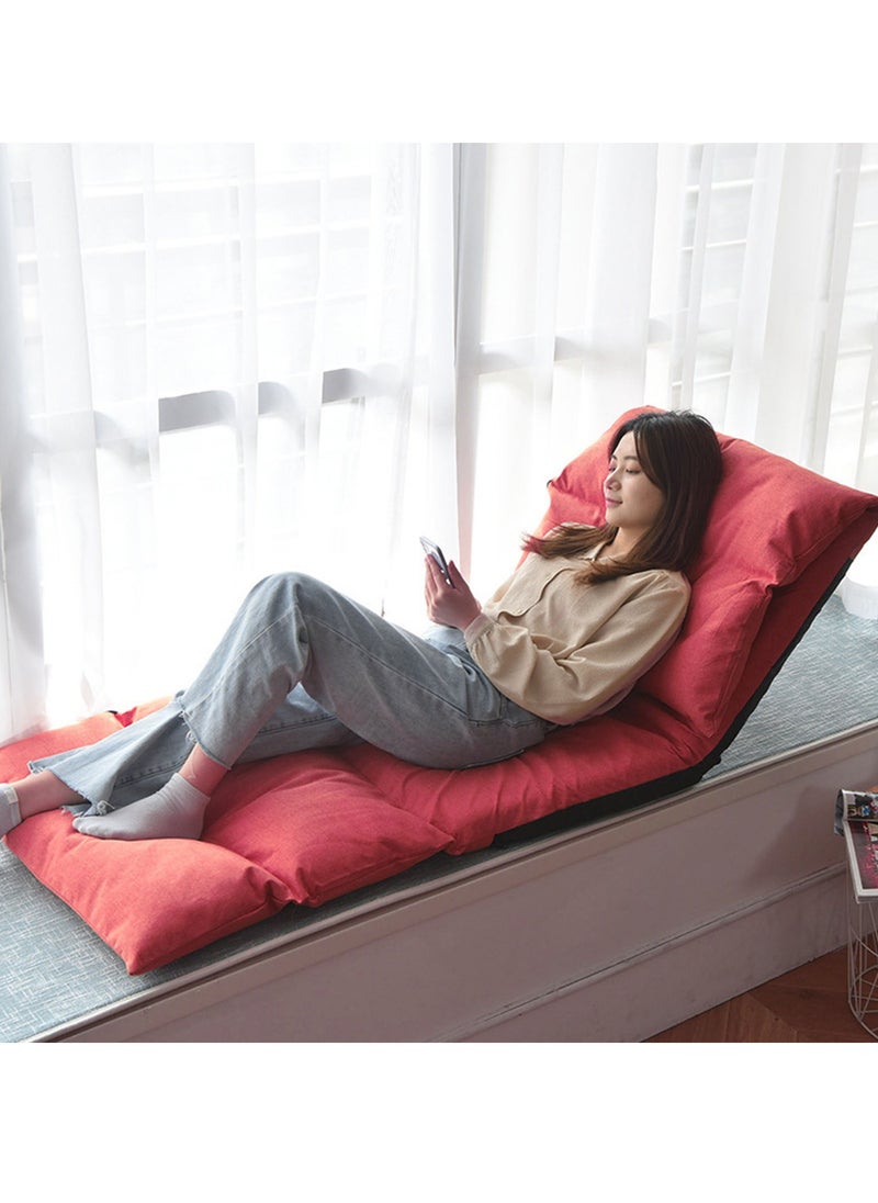 Arabest - Foldable Lazy Sofa,Meditation Floor Chair,Tatami Lounger Sleeper Futon Soft Seat Chair,Floor Chair Sofa Bed,5-speed Backrest Adjustment - Image 1