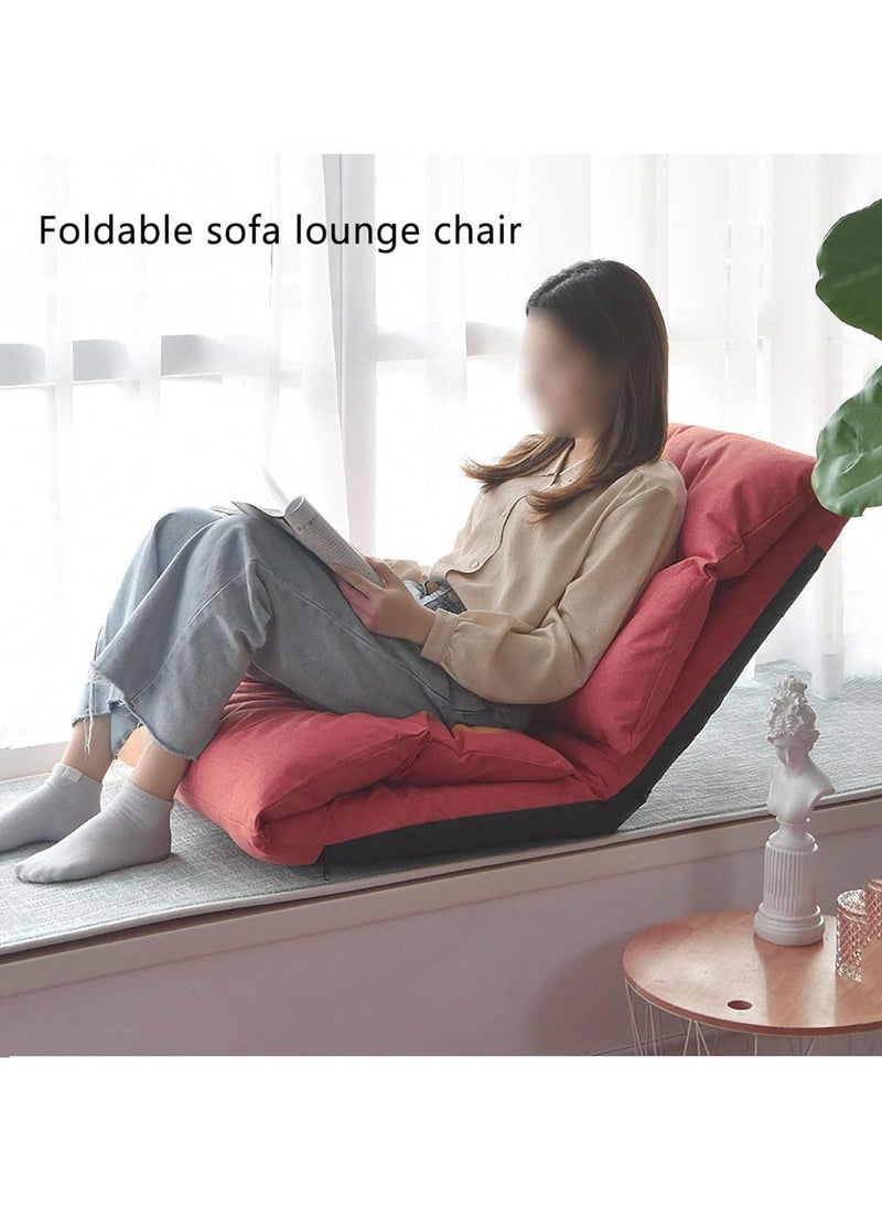 Arabest - Foldable Lazy Sofa,Meditation Floor Chair,Tatami Lounger Sleeper Futon Soft Seat Chair,Floor Chair Sofa Bed,5-speed Backrest Adjustment - Image 1