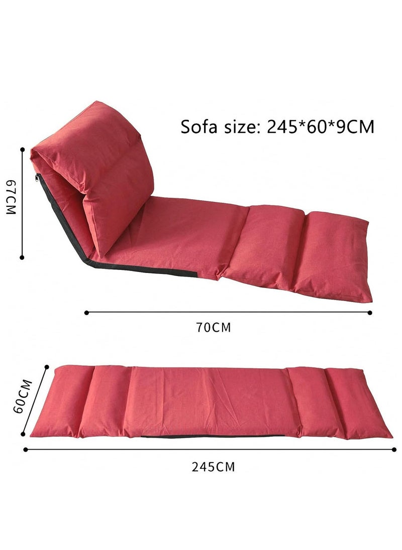Arabest - Foldable Lazy Sofa,Meditation Floor Chair,Tatami Lounger Sleeper Futon Soft Seat Chair,Floor Chair Sofa Bed,5-speed Backrest Adjustment - Image 1