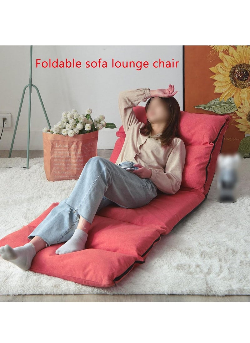 Arabest - Foldable Lazy Sofa,Meditation Floor Chair,Tatami Lounger Sleeper Futon Soft Seat Chair,Floor Chair Sofa Bed,5-speed Backrest Adjustment - Image 1