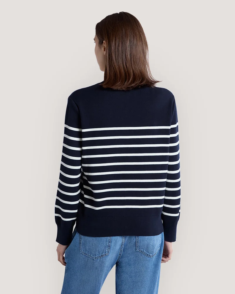 GANT Gant Striped Cotton Cardigan