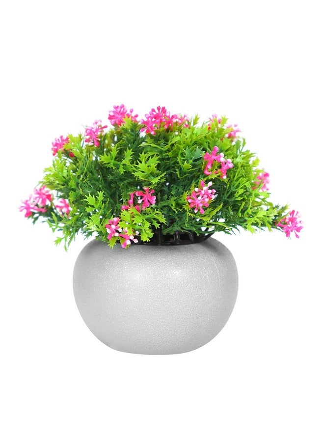 Dekorly® Artificial Potted Plants Bathroom Fake Multicolor Plant Office Table Decor Mini Green Faux Topiary Kitchen Cabinet Farmhouse Decorations | Pack of 4 - Image 4