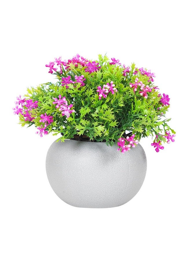 Dekorly® Artificial Potted Plants Bathroom Fake Multicolor Plant Office Table Decor Mini Green Faux Topiary Kitchen Cabinet Farmhouse Decorations | Pack of 4 - Image 3