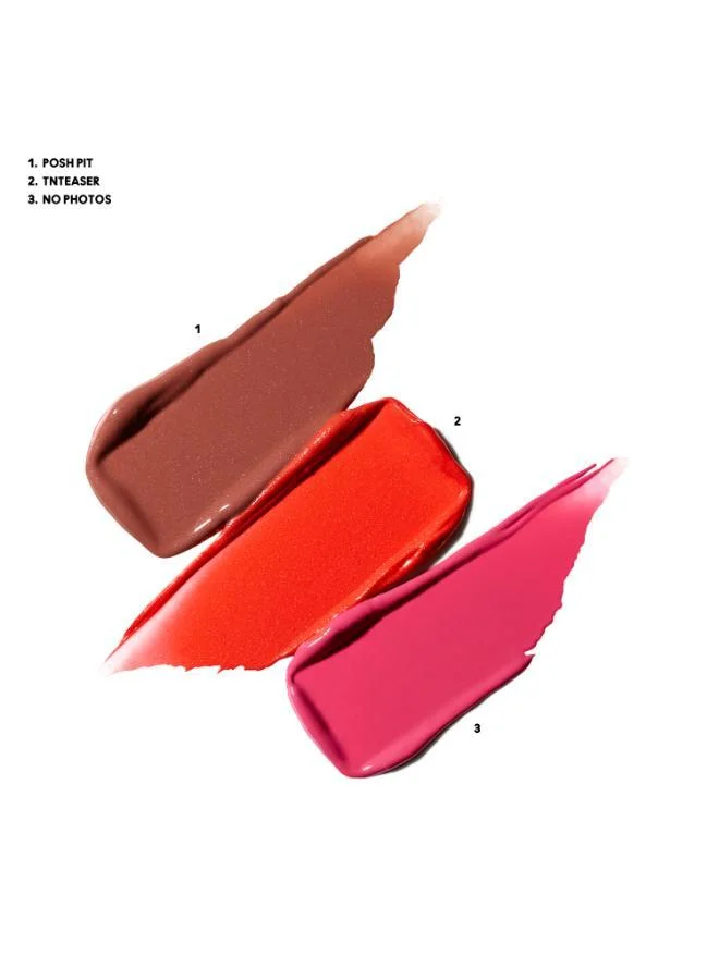 MAC Cosmetics Wildest Gleams Mini Lustreglass Lip Trio: Brights