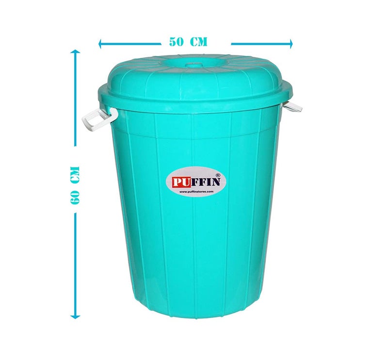 PUFFIN Multipurpose Plastic Storage Bucket Drum 80Ltr with Lid - Image 4
