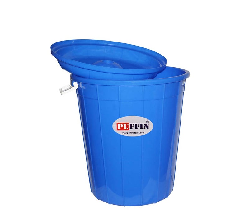 PUFFIN Multipurpose Plastic Storage Bucket Drum 80Ltr with Lid - Image 3