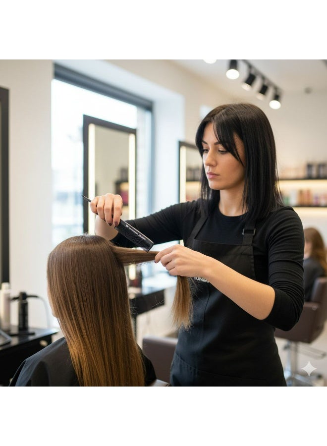 general Toni&Guy Professional Carbon Fiber Fine-Tooth Comb – Heat Resistant & Anti-Static – Ideal for Sectioning & Smoothing - Image 2