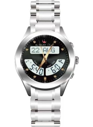 Silver Islamic Prayer Watch Quartz Digital & Analog Stainless Steel Watch for Men - pzsku/Z6A6174F67BBD4B226E51Z/45/1746867548/485942dc-365c-43d1-9220-e584f92b2b26
