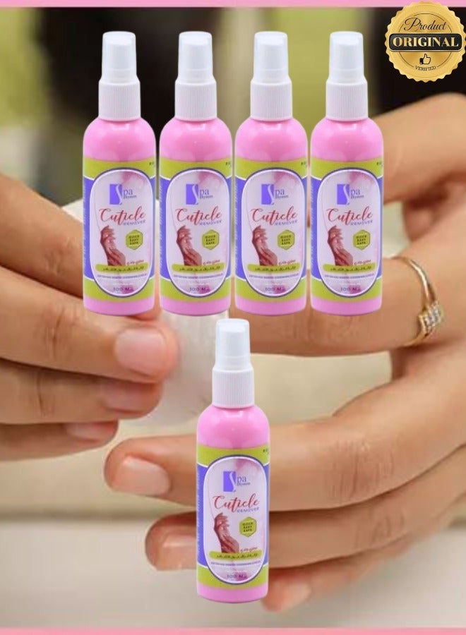 Spa System 5 Pieces Cuticle Nail Polish Remover 100ML - Image 1