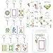 Kigeli 20 Sets Acrylic Mahjong Tile Keychains with Cocktail Card and Cellophane Bags Funny Mahjongs Trinkets Gifts for Women Men Nights Mahjong Night Lovers Party Favors Supplies 10 Styles - Image 2