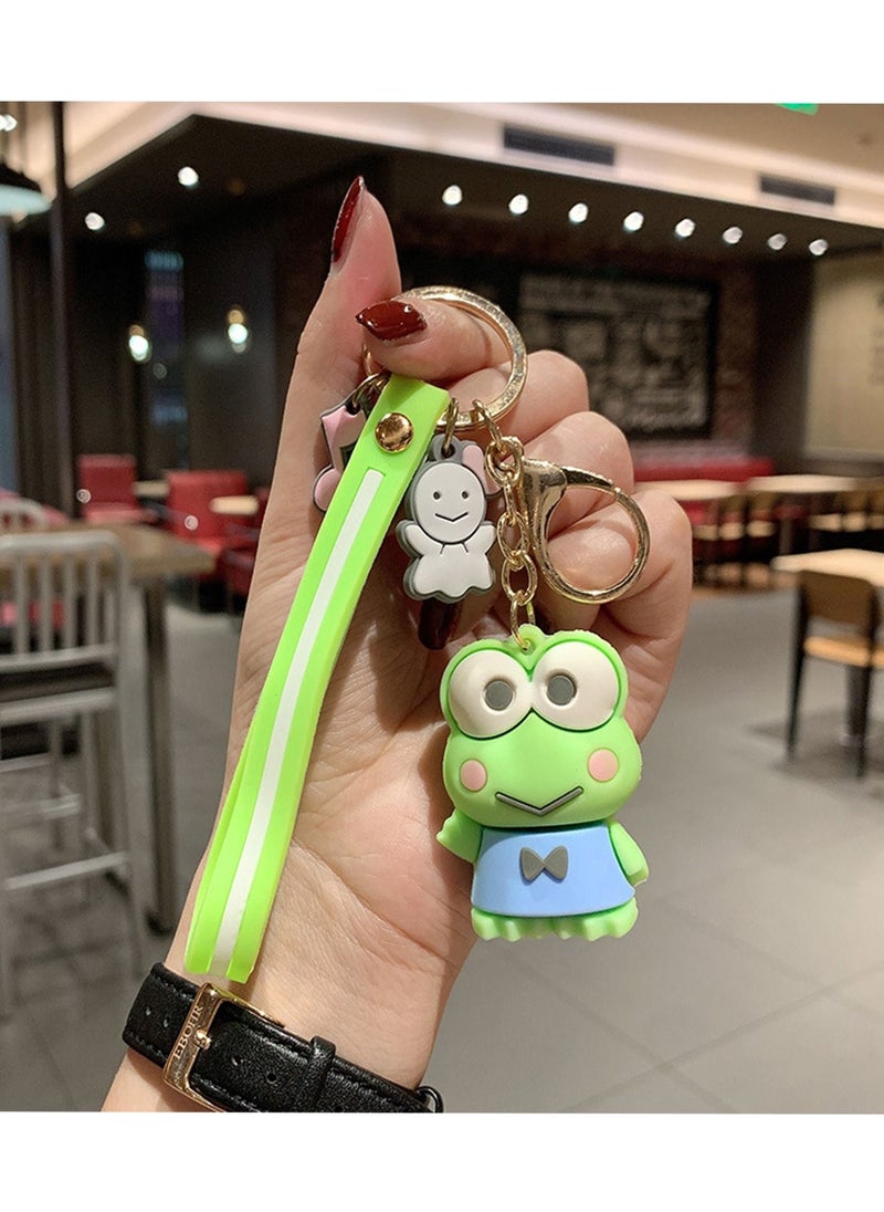 Generic - 1 Pcs Cartoon Keychain Backpack Charms Keychains for Women Men with Metal Key Ring Animal Pendant Key Chains for Backpacks Girl Boy Couple Gifts Car Bag Keychain - Image 1