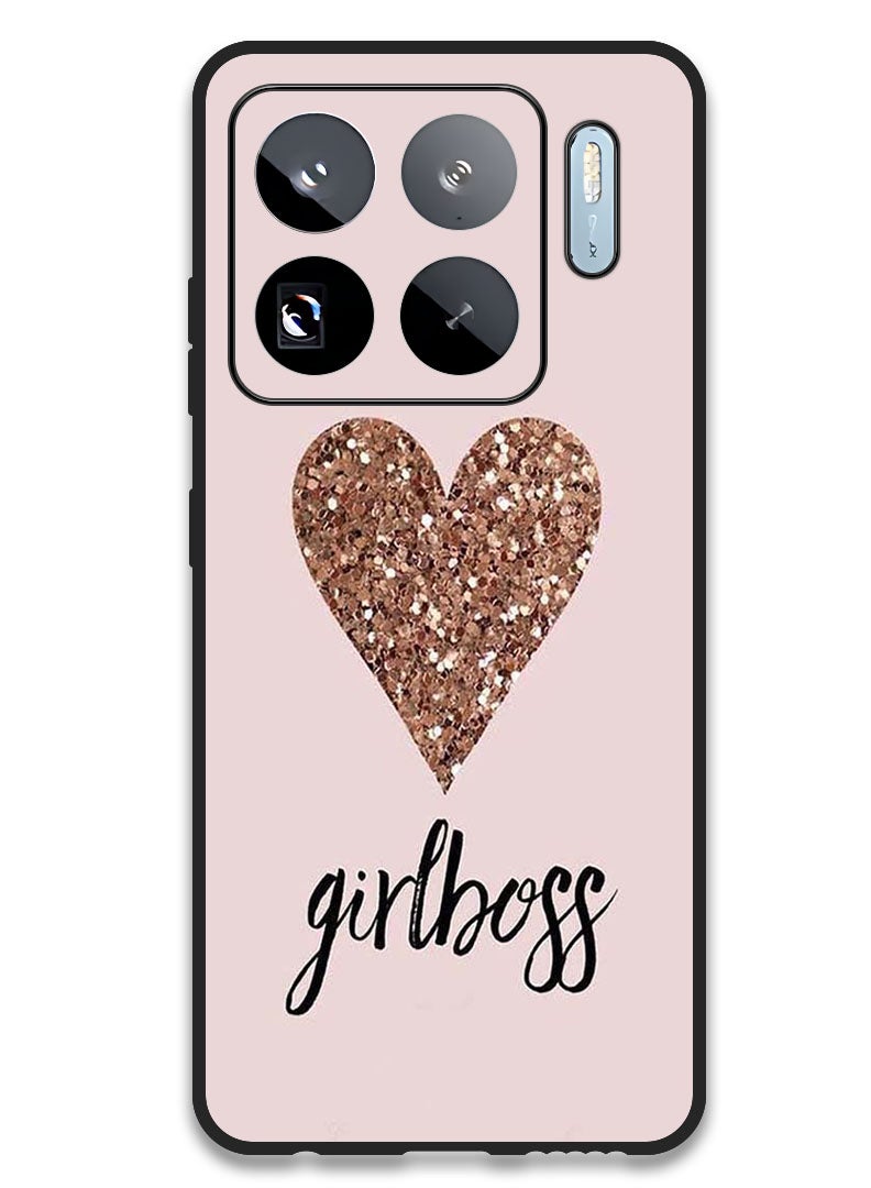 Theodor Case Compatible with Xiaomi 15S Pro 6.73 Inch Protection Shockproof Bumper Cover Girls Boss & Heart - Image 1