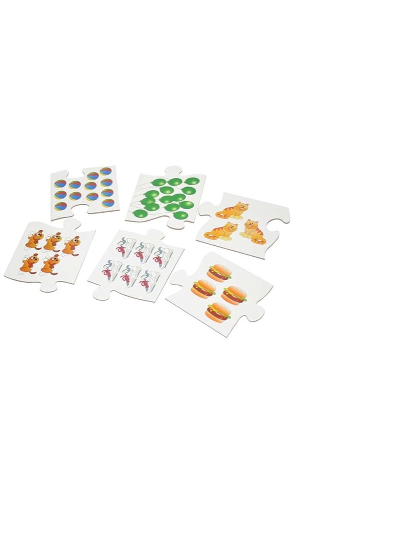 FIS Sarmadee Back to School Series Arabic Numbers 3 Pieces Puzzle Counting (60 Pieces) (Arabic-English) SAEDPM-2202 - Image 1