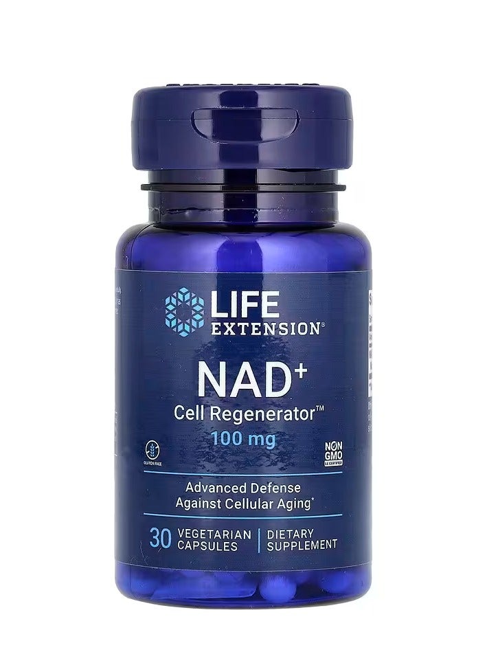 Life Extension NAD+ Cell Regenerator 100 mg 30 Vegetarian Capsules - Image 1