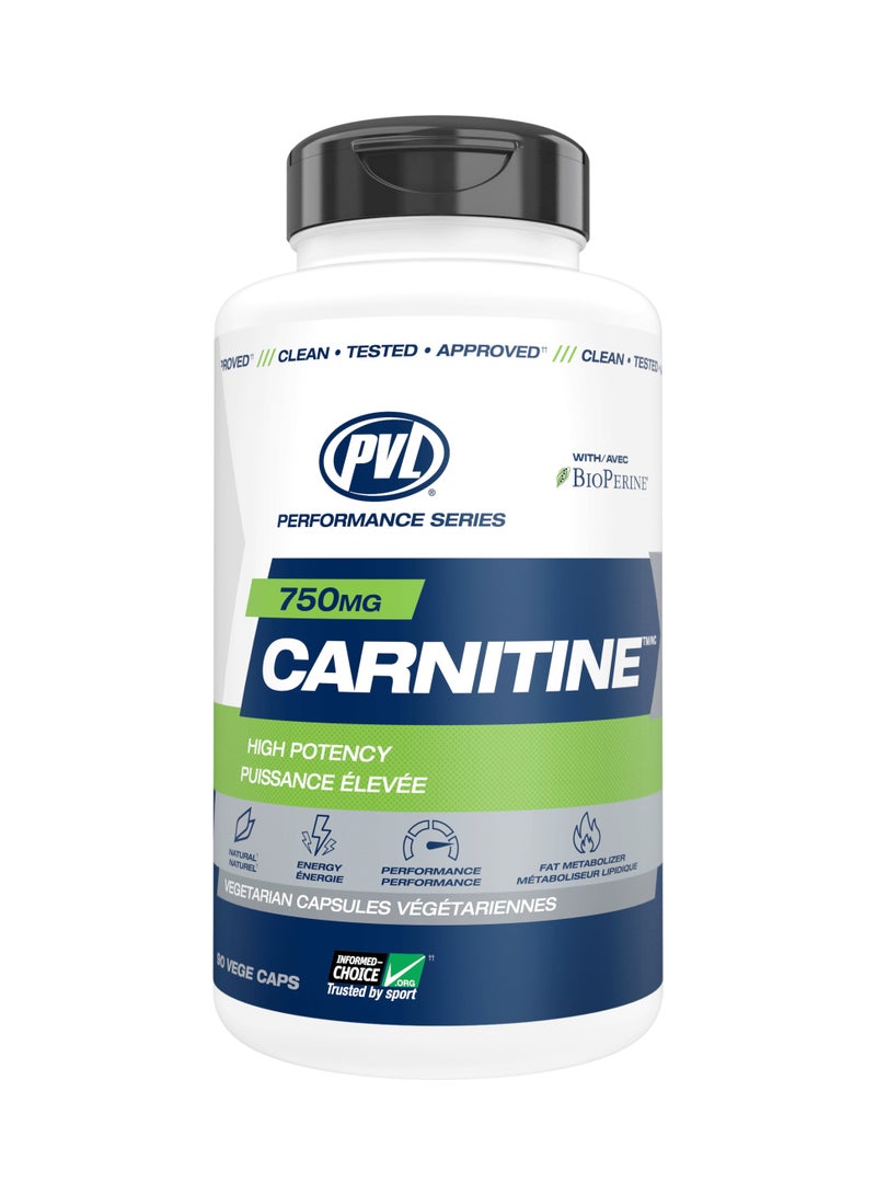 PVL PVL Natural Series Carnitine 750mg - 90 Vegecaps
