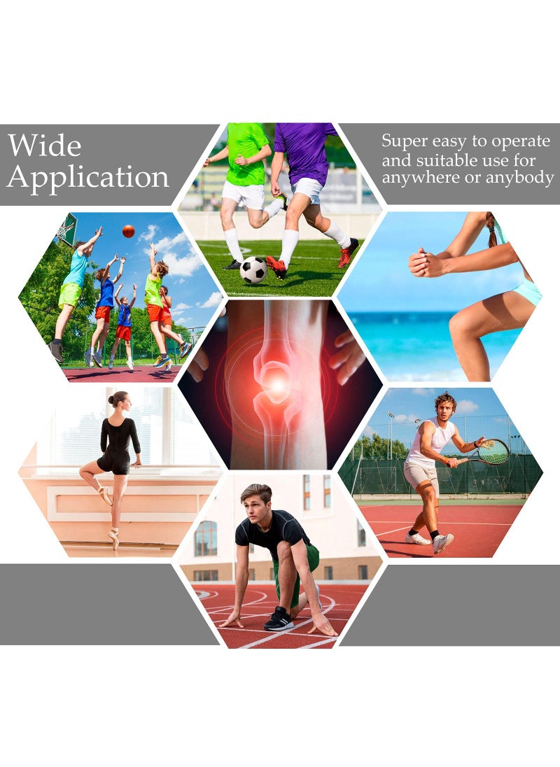 Sweet seven Elastic Calf Compression Bandage - Stabilizing Leg Sleeve for Men and Women, Joint Pain Relief, Sports - Adjustable Black (4 Pieces, 180 cm)  - Image 3